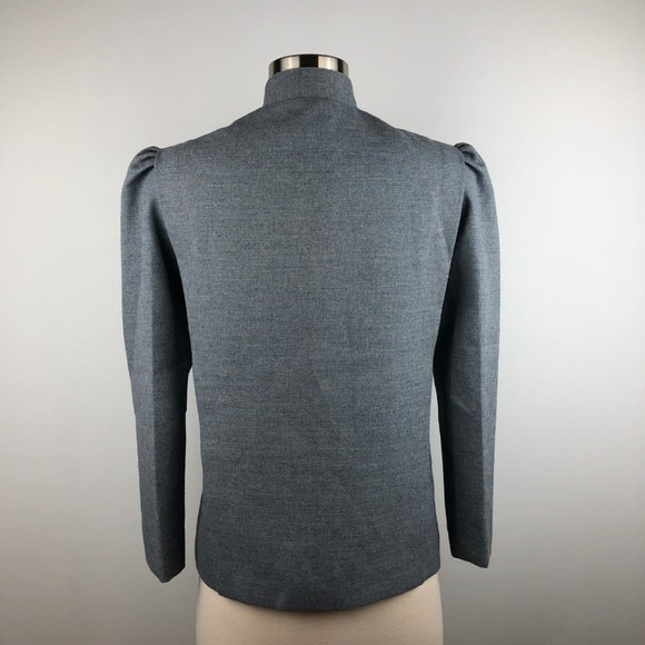 Vintage Gray Mandarin Collar Jacket XS - Picture 3 of 7